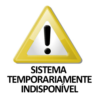 Sistema temporariamente indisponvel
